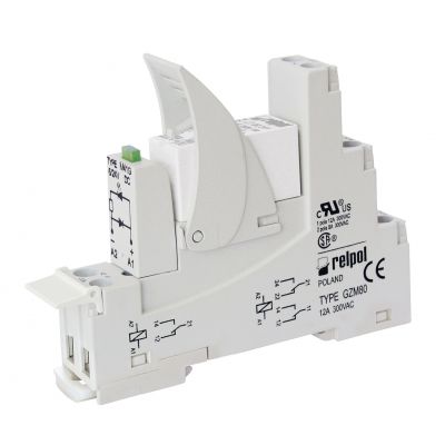 RELPOL Przekaźnik interfejsowy 2P, 8 A, 230V AC  PI84-230AC-M93G-MS-3012 862197 (862197)