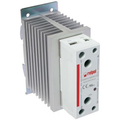 RELPOL Przekaźnik półprzewodnikowy jednofazowy 40A, 480 V AC, załączanie w zerze, sterowanie DC 4…32V   RSR72-48D40-H 2615992 (2615992)