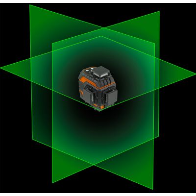 Laser 3D 12 linii zielony walizka tarcza celownicza magnetyczny uchwyt ładowarka NEO GTX (75-140)