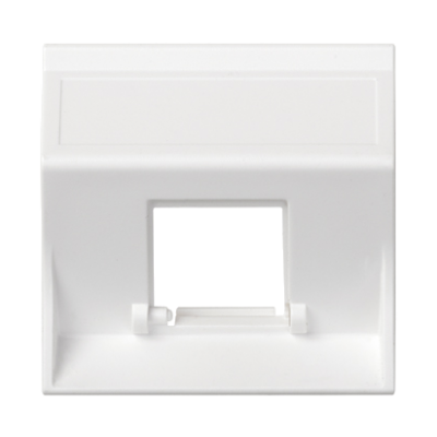 Simon Connect Płytka S500 1x RJ bez osłon skośna do adapterów MD aluminium 50000181-033 50000181-030 KONTAKT (50000181-030)