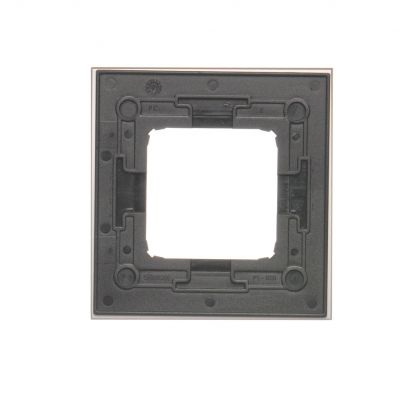 Simon 54 Nature Ramka 1-krotna Nature-Metal INOX KLASYCZNY IP20/IP44* (*IP44-należy zastosować uszczelkę ramki DUN1) DRN1/77 KONTAKT (DRN1/77)