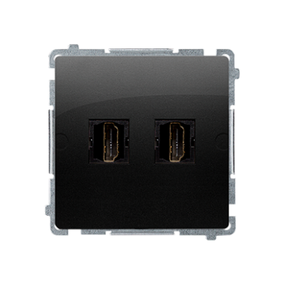 SIMON BASIC WMUH-0xxxx2-Y011 Gniazdo HDMI podwójne (moduł); czarny BMGHDMI2.01/49 KONTAKT (BMGHDMI2.01/49)