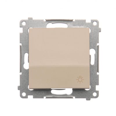 Simon 54 Przycisk „światło” 16A 250V zaciski śrubowe kremowy DS1A.01/41 KONTAKT (DS1A.01/41)