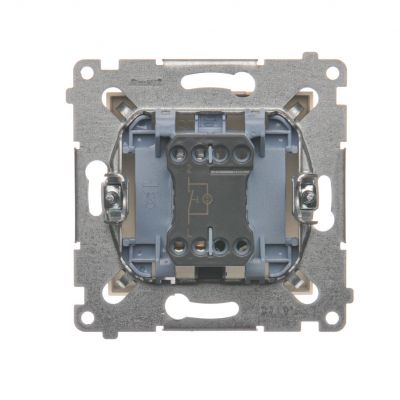 Simon 54 Przycisk „dzwonek” z podświetleniem LED 16A 250V zaciski śrubowe kremowy DD1AL.01/41 KONTAKT (DD1AL.01/41)