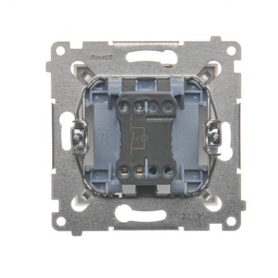 Simon 54 Przycisk „dzwonek” z podświetleniem LED 16A 250V zaciski śrubowe złoty mat DD1AL.01/44 KONTAKT (DD1AL.01/44)