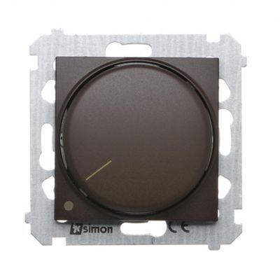 Simon 54 Ściemniacz obrotowy dwubiegunowy do LED ściemnialnych 230V 5-215W brąz mat *Wymagana instalacja 4-przewodowa DS9L2.01/46 KONTAKT (DS9L2.01/46)