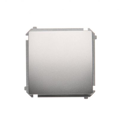 Simon Basic Przycisk pojedynczy rozwierny bez piktogramu 10A 250V zaciski śrubowe srebrny mat BMPR1.01/43 KONTAKT (BMPR1.01/43)