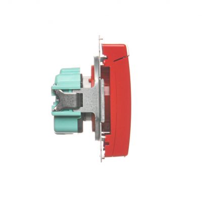 Simon Basic Gniazdo wtyczkowe z uziemieniem z przesłonami torów prądowych bryzgoszczelne IP44 16A 250V zaciski śrubowe czerwone BMGZ1BZ.01/22 BMGZ1Bz.01/22 KONTAKT (BMGZ1Bz.01/22)