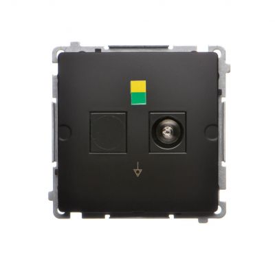 SIMON BASIC Gniazdo ekwipotencjalne pojedyncze (moduł) czarny BMGEK1.01/49 KONTAKT (BMGEK1.01/49)