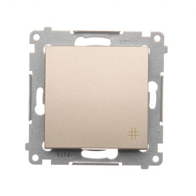 Simon 54 Łącznik krzyżowy 10A 250V szybkozłączka złoty mat DW7.01/44 KONTAKT (DW7.01/44)