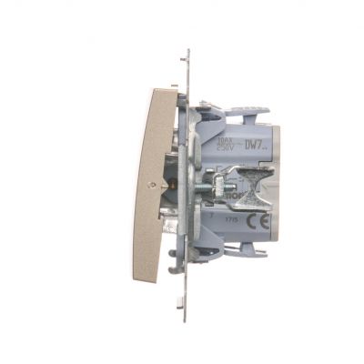 Simon 54 Łącznik krzyżowy 10A 250V szybkozłączka złoty mat DW7.01/44 KONTAKT (DW7.01/44)