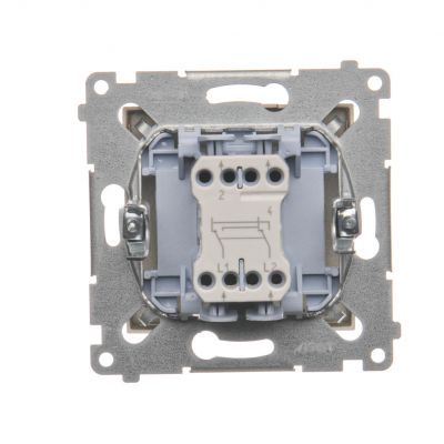 Simon 54 Łącznik krzyżowy 10A 250V szybkozłączka złoty mat DW7.01/44 KONTAKT (DW7.01/44)