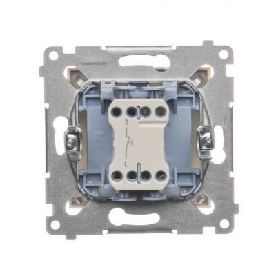 Simon 54 Przycisk „dzwonek” 10A 250V szybkozłączka kremowy DD1.01/41 KONTAKT (DD1.01/41)