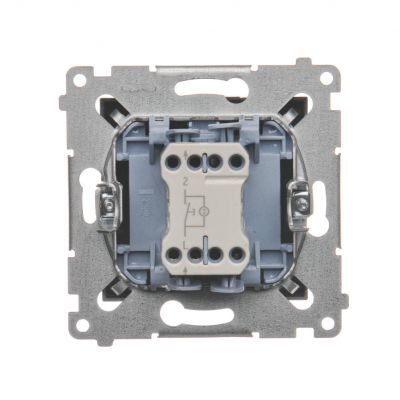 Simon 54 Przycisk „światło” z podświetleniem LED 10A 250V szybkozłączka antracyt DS1L.01/48 KONTAKT (DS1L.01/48)