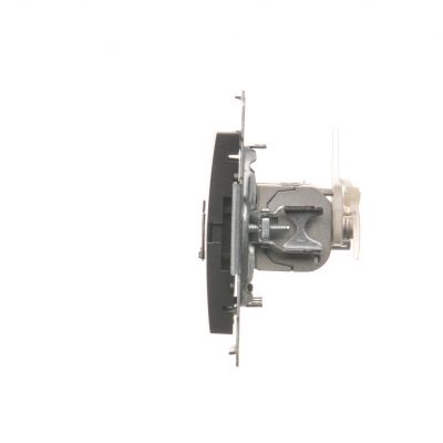 Simon 54 Gniazdo komputerowe podwójne RJ45 kategoria 6 ekranowane z przesłoną przeciwkurzową antracyt D62E.01/48 KONTAKT (D62E.01/48)