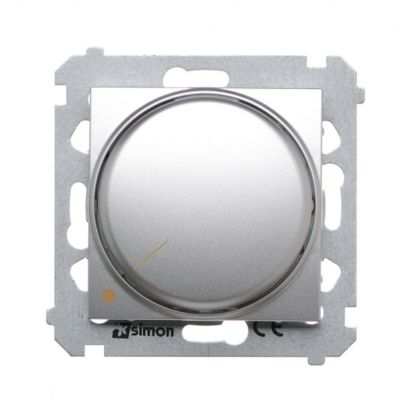 Simon 54 Ściemniacz obrotowy dwubiegunowy do LED ściemnialnych 230V 5-215W srebrny mat *Wymagana instalacja 4-przewodowa DS9L2.01/43 KONTAKT (DS9L2.01/43)