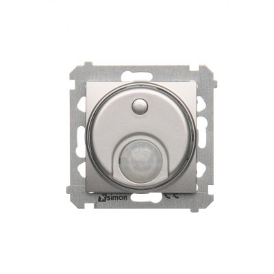Simon 54 Łącznik z czujnikiem ruchu z przekaźnikiem 8(2) A 230V srebrny mat *Wymagana instalacja 3-przewodowa DCR10P.01/43 KONTAKT (DCR10P.01/43)