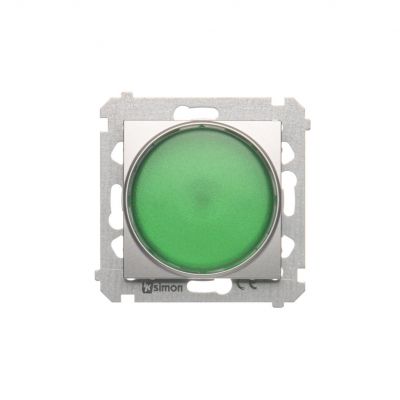 Simon 54 Sygnalizator świetlny LED – światło zielone 230V srebrny mat DSS3.01/43 KONTAKT (DSS3.01/43)
