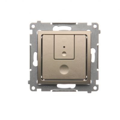 Simon 54 Ściemniacz dwuprzyciskowy 40–500 W (300 VA) złoty mat D75310.01/44 KONTAKT (D75310.01/44)