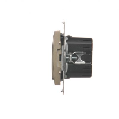Simon 54 Ściemniacz dwuprzyciskowy 40–500 W (300 VA) złoty mat D75310.01/44 KONTAKT (D75310.01/44)