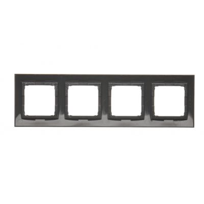Simon 54 Premium Ramka 4-krotna PREMIUM IP20 / IP44 brąz mat DR4/46 KONTAKT (DR4/46)