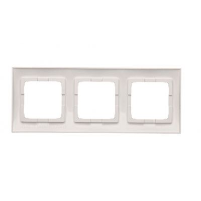 Simon 54 Premium Ramka 3-krotna PREMIUM do puszek karton-gips IP20 / IP44 srebrny mat DRK3/43 KONTAKT (DRK3/43)