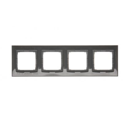 Simon 54 Premium Ramka 4-krotna PREMIUM do puszek karton-gips IP20 / IP44 antracyt DRK4/48 KONTAKT (DRK4/48)