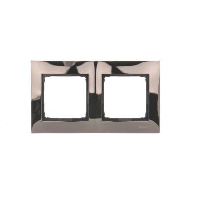 Simon 54 Premium Ramka 2-krotna PREMIUM IP20 / IP44 ciemna stal DR2/67 KONTAKT (DR2/67)