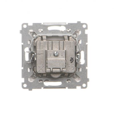 Simon 55 Gniazdo antenowe R-TV przelotowe 10dB 1x Wejście: 5÷862 MHz Aluminium mat TAP10.01/143 KONTAKT (TAP10.01/143)