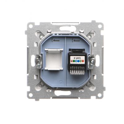 Simon 55 Gniazdo telefoniczne pojedyncze RJ12 Biały mat TF1.01/111 KONTAKT (TF1.01/111)
