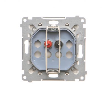 Simon 55 Gniazdo głośnikowe pojedyncze 1-krotne Przekrój przewodów dla wejścia i wyjścia 2,5 mm2 Szampański mat TGL1.01/144 KONTAKT (TGL1.01/144)