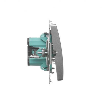Simon Basic Przycisk dzwonek 16A 250V zaciski śrubowe satynowy BMD1A.01/29 KONTAKT (BMD1A.01/29)