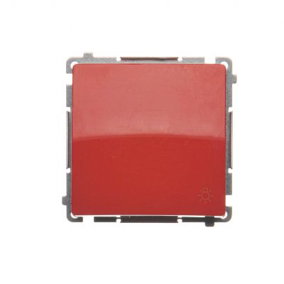 Simon Basic Przycisk światło 10A 250V szybkozłączka czerwony BMS1.01/22 KONTAKT (BMS1.01/22)