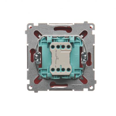 Simon Basic Przycisk światło 10A 250V szybkozłączka czerwony BMS1.01/22 KONTAKT (BMS1.01/22)