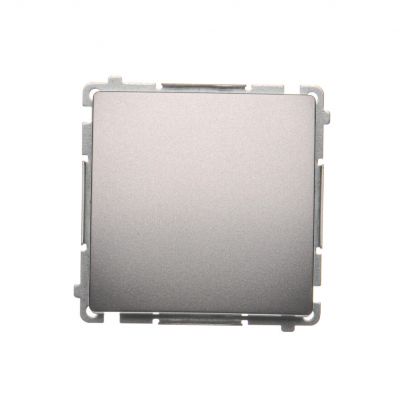 Simon Basic Przycisk pojedynczy rozwierny bez piktogramu 10A 250V zaciski śrubowe stal inox BMPR1.01/21 KONTAKT (BMPR1.01/21)