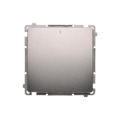 Simon Basic Łącznik dwubiegunowy 10A 250V szybkozłączka stal inox BMW2.01/21 KONTAKT (BMW2.01/21)