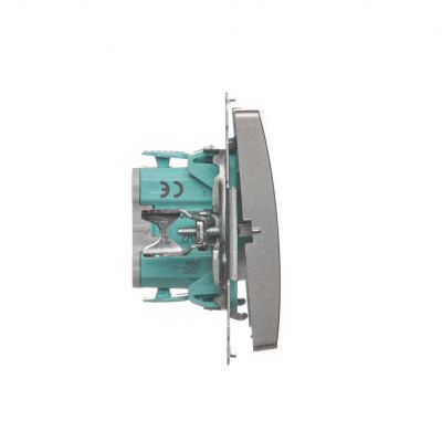 Simon Basic Łącznik dwubiegunowy 10A 250V szybkozłączka satynowy BMW2.01/29 KONTAKT (BMW2.01/29)