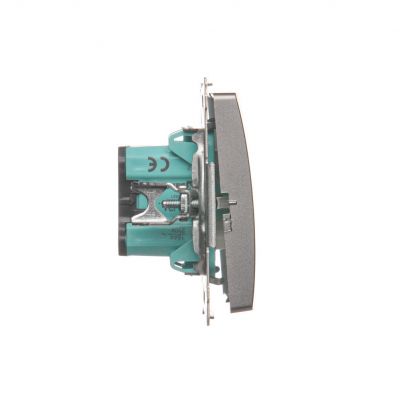 Simon Basic Łącznik dwubiegunowy 16A 250V zaciski śrubowe stal inox BMW2A.01/21 KONTAKT (BMW2A.01/21)