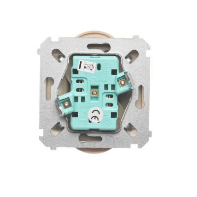 Simon Basic Gniazdo wtyczkowe podwójne bez uziemienia  z przesłonami torów prądowych Σ16A 250V zaciski śrubowe beż BMG2MZ.01/12 (BMG2Mz.01/12)