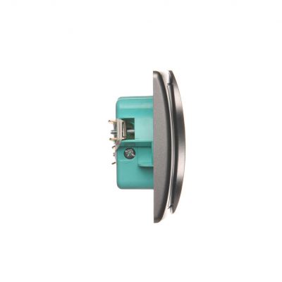 Simon Basic Gniazdo wtyczkowe bez uziemienia podwójne monoblok 16A 250V zaciski śrubowe stal inox *Kompletne - nie do ramek BMG2/21 KONTAKT (BMG2/21)
