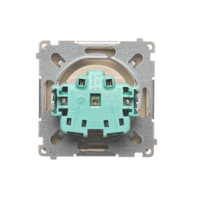 Simon Basic Gniazdo wtyczkowe z uziemieniem z przesłonami torów prądowych 16A 250V zaciski śrubowe beż BMGZ1Z.01/12 BMGZ1z.01/12 KONTAKT (BMGZ1z.01/12)