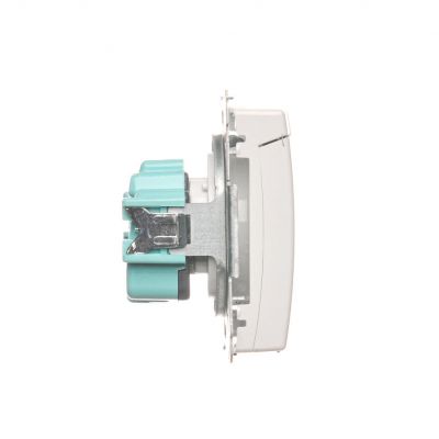 Simon Basic Gniazdo wtyczkowe z uziemieniem z przesłonami torów prądowych bryzgoszczelne IP44 16A 250V zaciski śrubowe biały BMGZ1BZ.01/11 BMGZ1Bz.01/11 KONTAKT (BMGZ1Bz.01/11)
