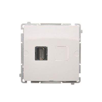 Simon Basic Gniazdo HDMI pojedyncze biały BMGHDMI.01/11 KONTAKT (BMGHDMI.01/11)