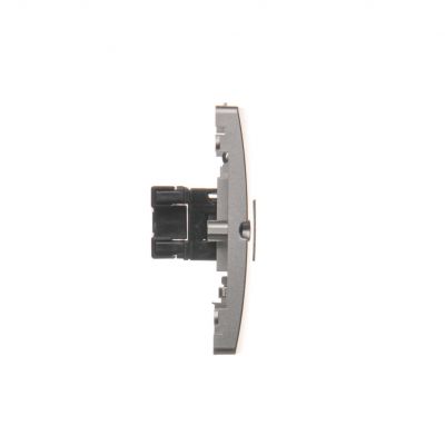 Simon Basic Gniazdo komputerowe RJ45 pojedyncze kategoria 5e . Montaż gniazda na wkręty do puszki stal inox BMF51.02/21 KONTAKT (BMF51.02/21)