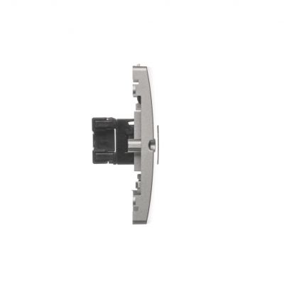 Simon Basic Gniazdo komputerowe RJ45 podwójne kategoria 5e . Montaż gniazda na wkręty do puszki satynowy BMF52.02/29 KONTAKT (BMF52.02/29)