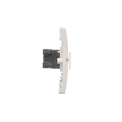 Simon Basic Gniazdo komputerowe RJ45 kat.5e + telefoniczne RJ11 . Montaż gniazda na wkręty do puszki biały BMF5T.02/11 KONTAKT (BMF5T.02/11)