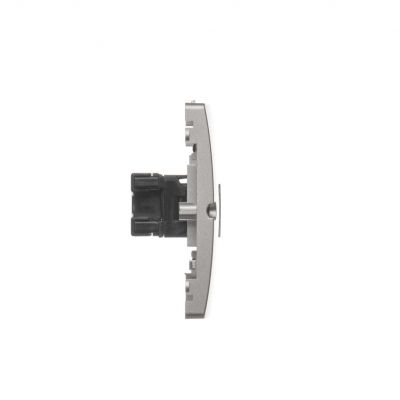 Simon Basic Gniazdo komputerowe RJ45 kat.5e + telefoniczne RJ11 . Montaż gniazda na wkręty do puszki satynowy BMF5T.02/29 KONTAKT (BMF5T.02/29)