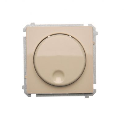 Simon Basic Ściemniacz naciskowo-obrotowy 20–500 W 230V beż BMS9T.01/12 KONTAKT (BMS9T.01/12)
