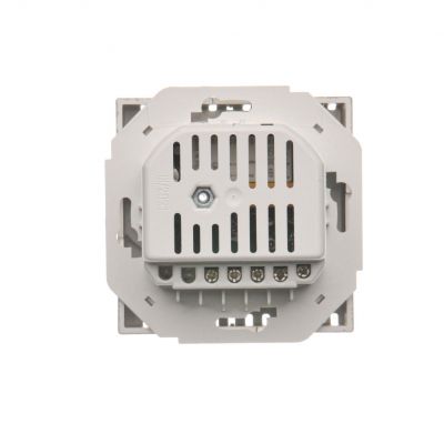 Simon Basic Regulator temperatury z czujnikiem wewnętrznym 16A 230V. Montaż gniazda na wkręty do puszki satynowy BMRT10W.02/29 BMRT10w.02/29 KONTAKT (BMRT10w.02/29)