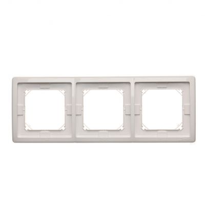 Simon Basic Standard Ramka 3-krotna do wersji bryzgoszczelnej IP44 z kompletem uszczelek biały BMR3B/11 KONTAKT (BMR3B/11)